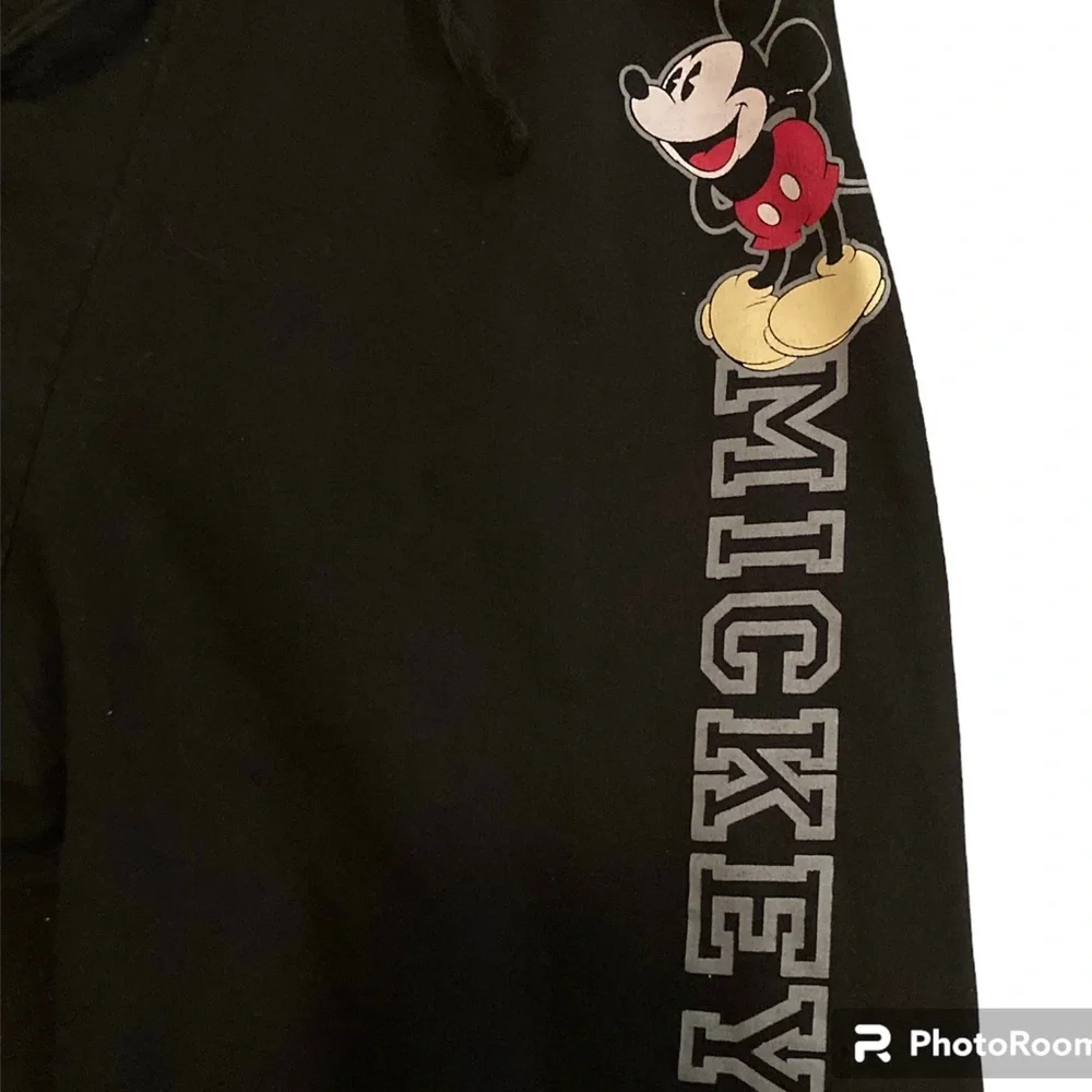 Disney Mickey Mouse pant Size 7/9 Joggers Drawstring Crop Ankle - Picture 2 of 3